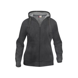 Clique Womens/Ladies Plain Full Zip Hoodie / Anthracite Melange